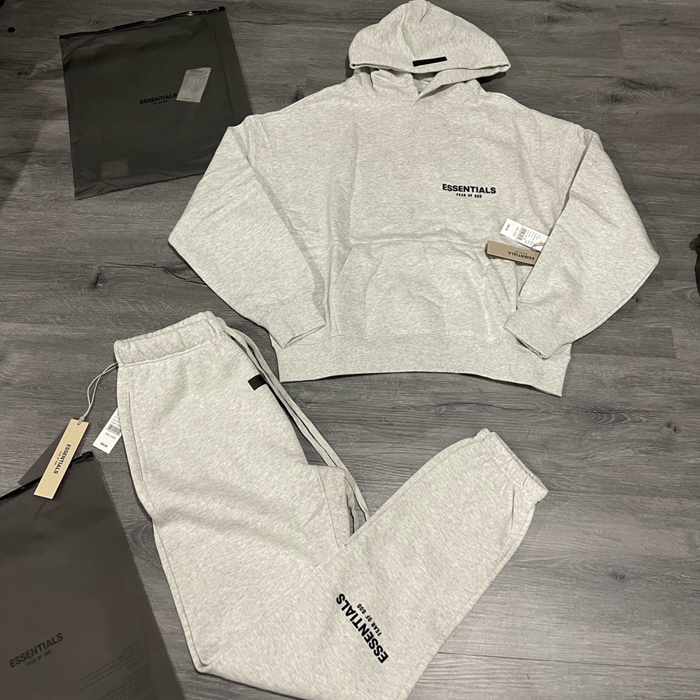 Essentials Kids Light Gray Joggers